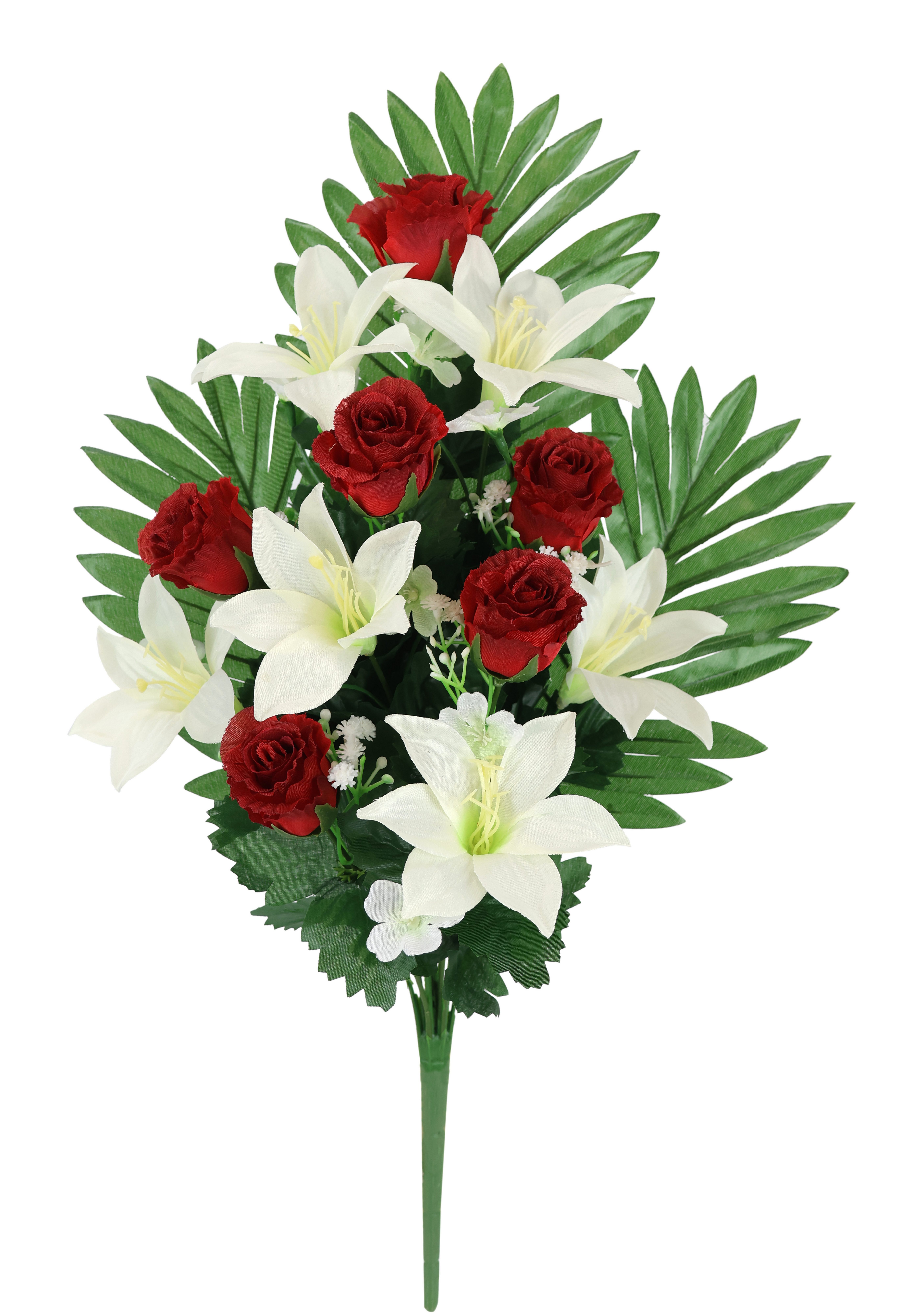 Kunstblume Aufleger Rosen/Lilien Rosen/Lilien, I.GE.A., Höhe günstig online kaufen