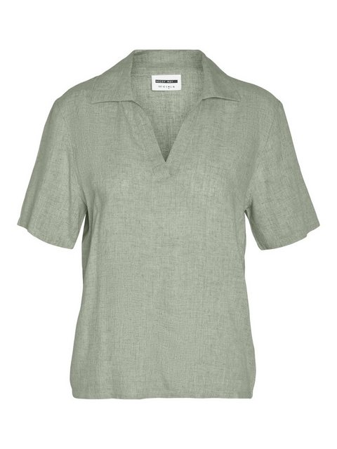 Noisy may Blusenshirt Top Lässiges Polokragen Shirt Bequeme Kurzarm Bluse 7 günstig online kaufen