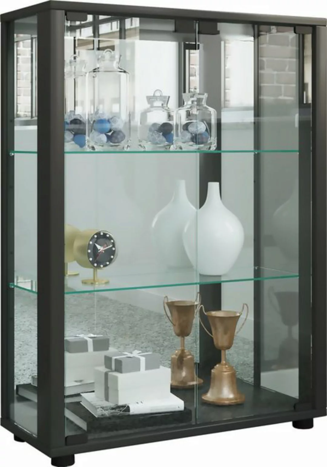 VCM Standvitrine Glas Stand Vitrine Sammelvitrine Sintalo Spiegel günstig online kaufen