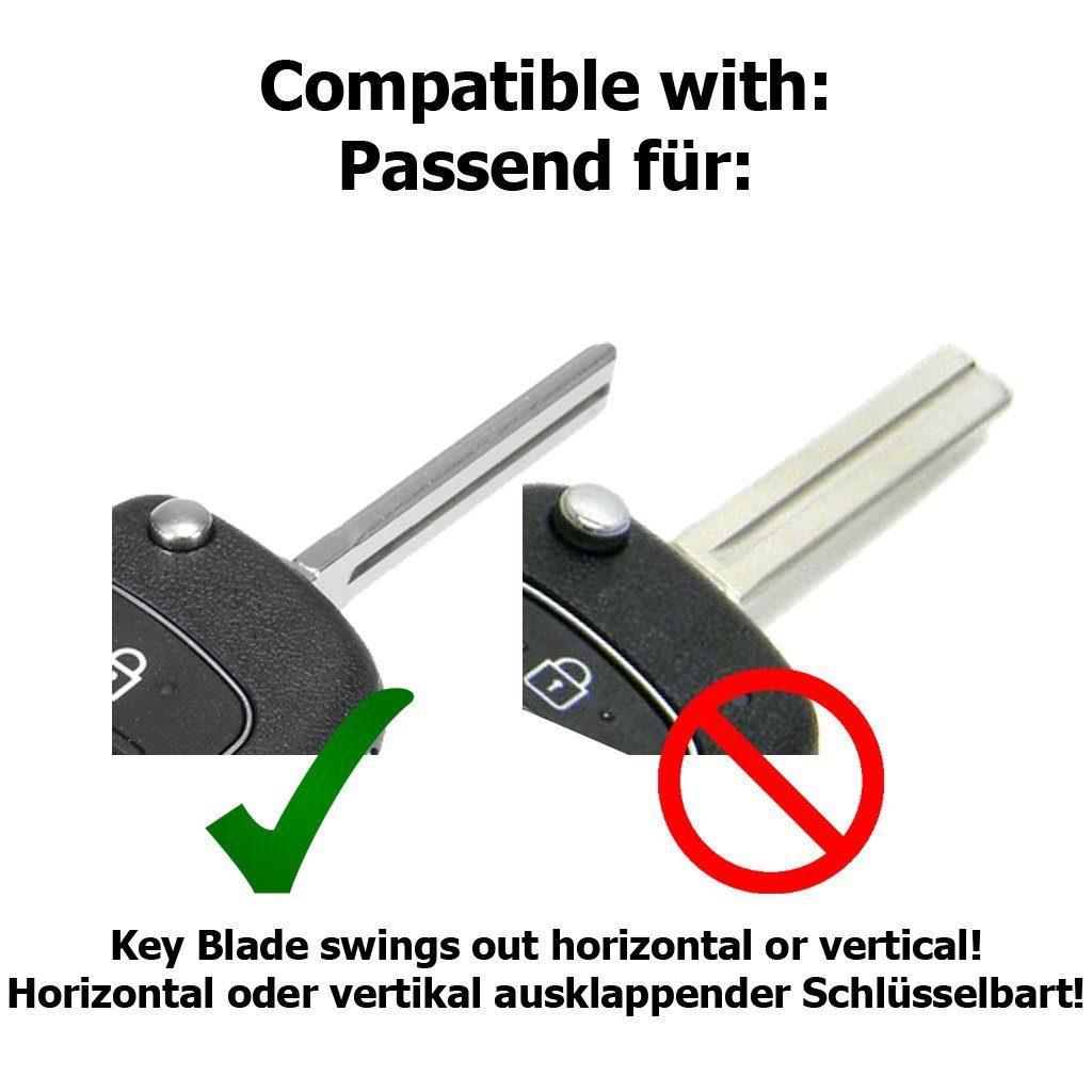 mt-key Schlüsseltasche Autoschlüssel Silikon Schutzhülle Wabe günstig online kaufen