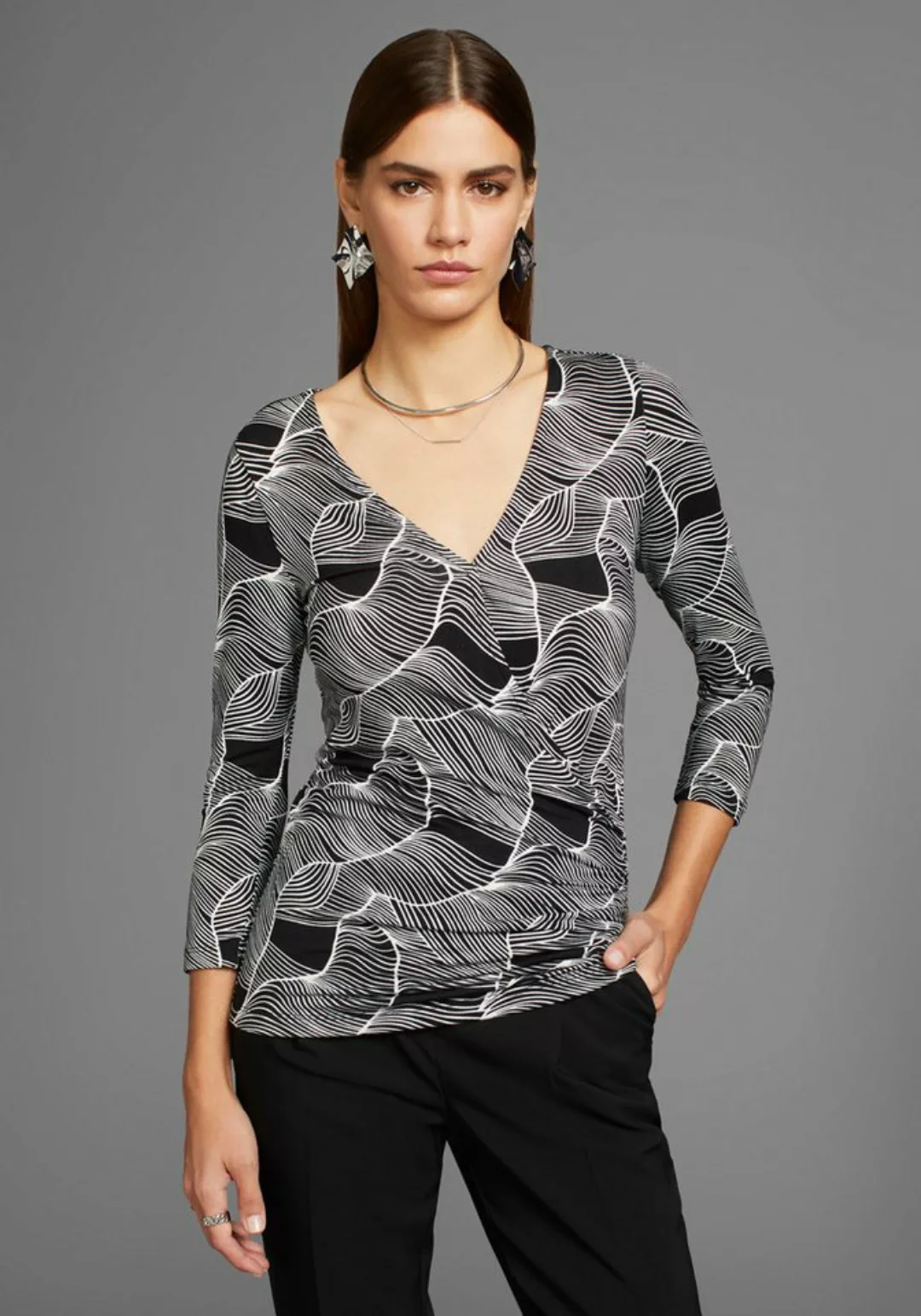 HECHTER PARIS 3/4-Arm-Shirt mit modernem Print - NEUE KOLLEKTION günstig online kaufen