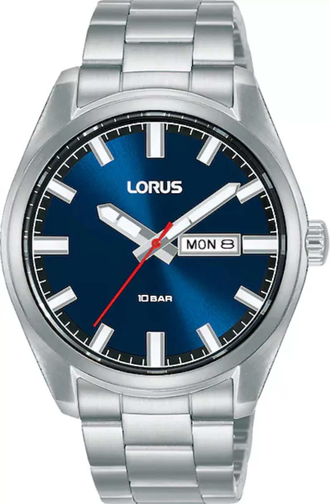 LORUS Quarzuhr »RH349AX9«, Armbanduhr, Herrenuhr, Damenuhr, Datum, Edelstah günstig online kaufen