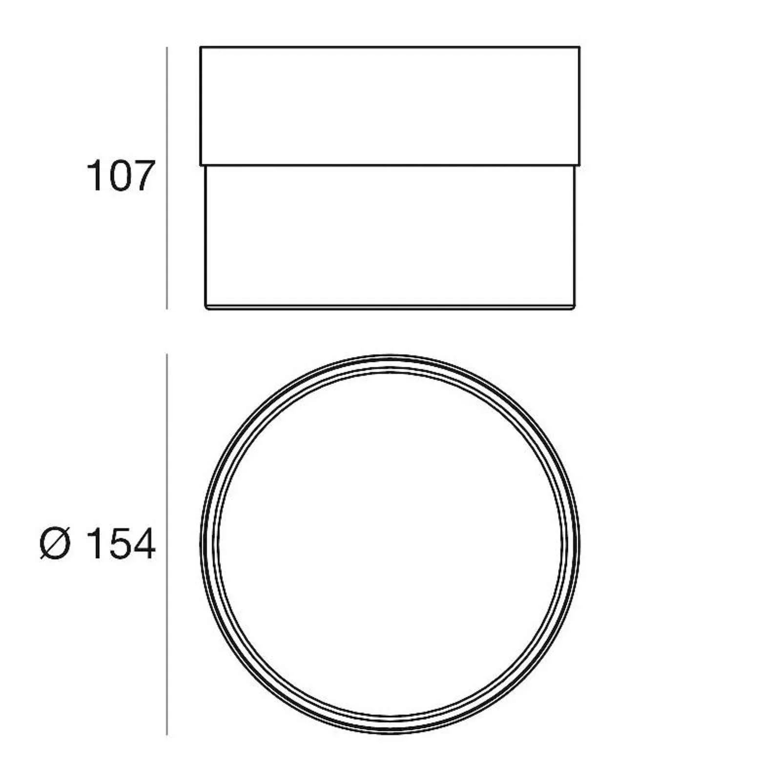 LED-Deckenleuchte Crumb, weiß, Ø 15,4 cm, Eisen, Glas günstig online kaufen