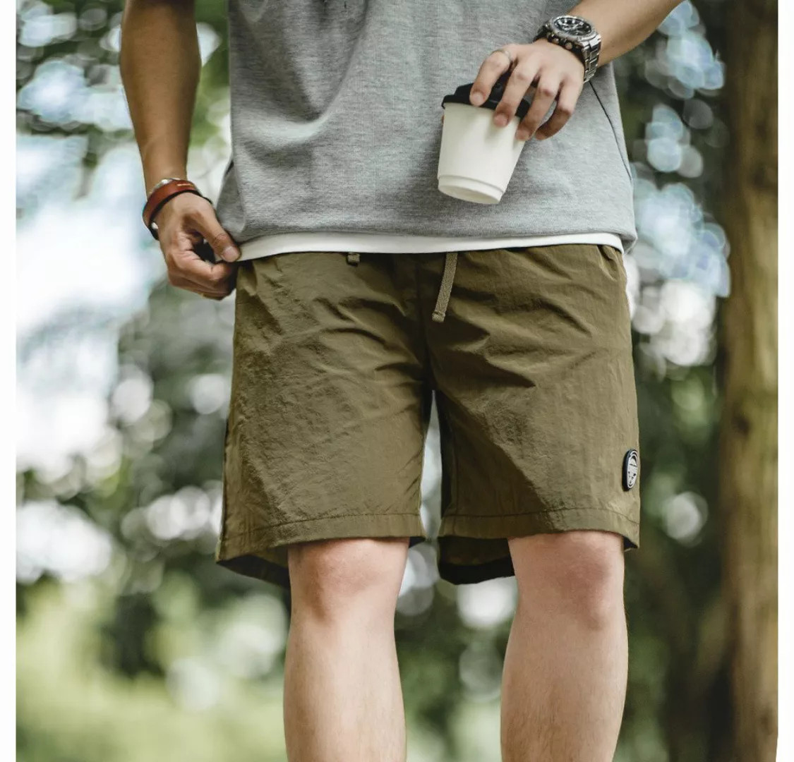 Maden Laufshorts Leichte Outdoor Shorts aus Nylon Elastischer Bund mit Kord günstig online kaufen