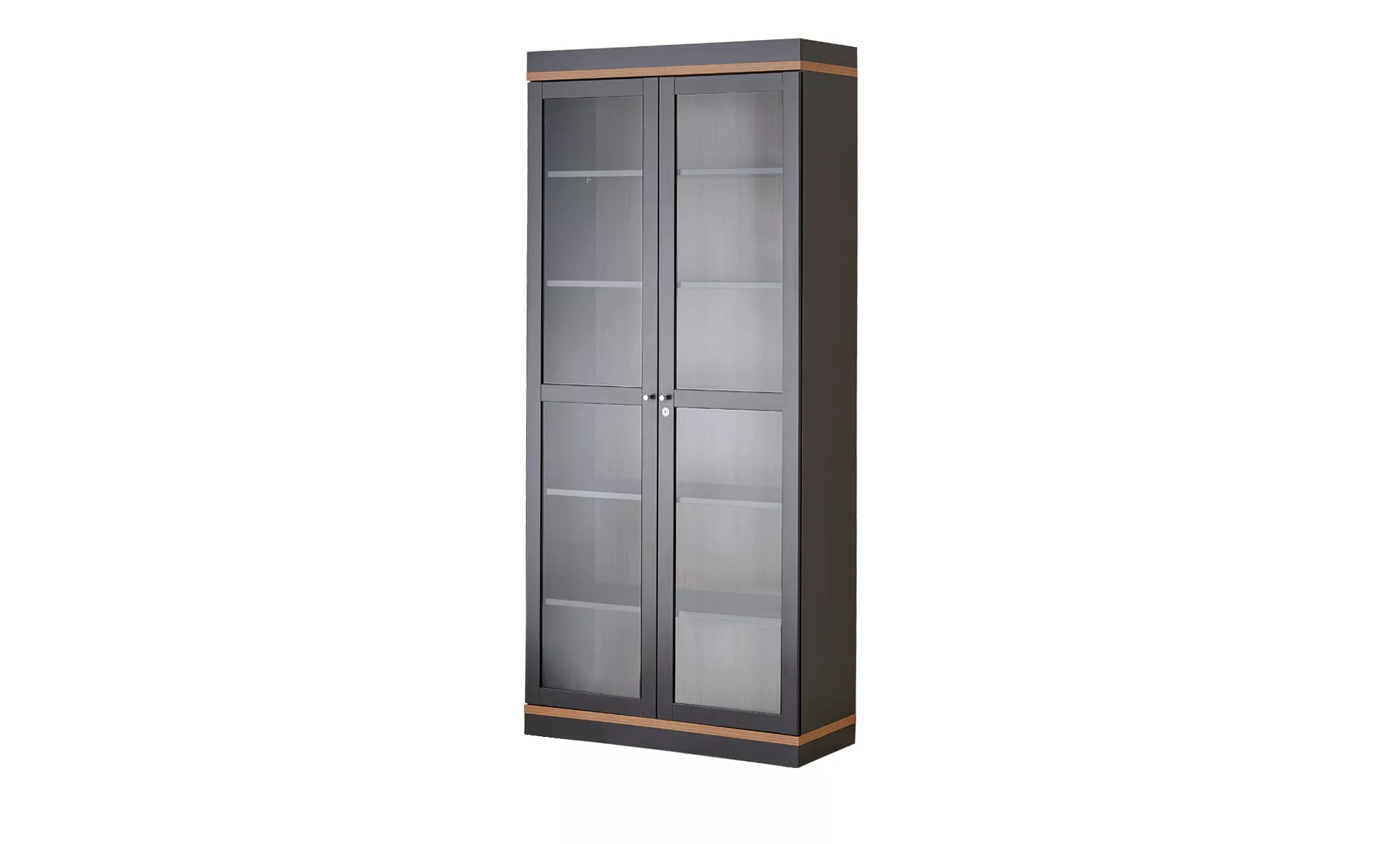 Roomers Vitrine  Case ¦ schwarz ¦ Maße (cm): B: 88 H: 200 T: 36 Schränke > günstig online kaufen