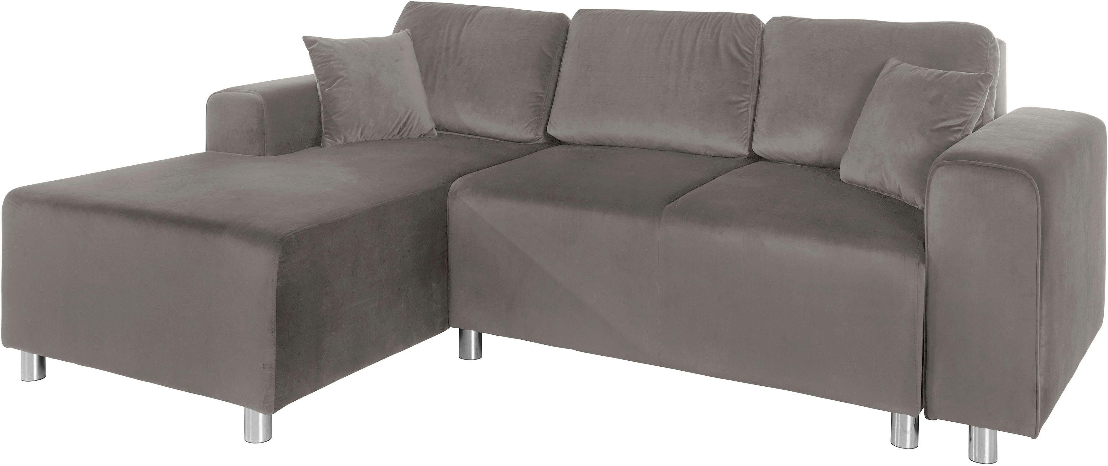 Home affaire Ecksofa "Györ", L-Form, wahlweise mit Bettfunktion und Bettkas günstig online kaufen