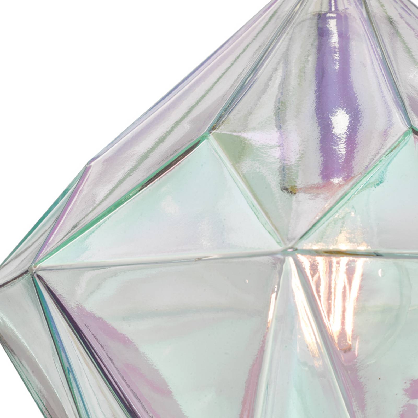 Pendelleuchte Gaia mit irisiertem Glasschirm günstig online kaufen