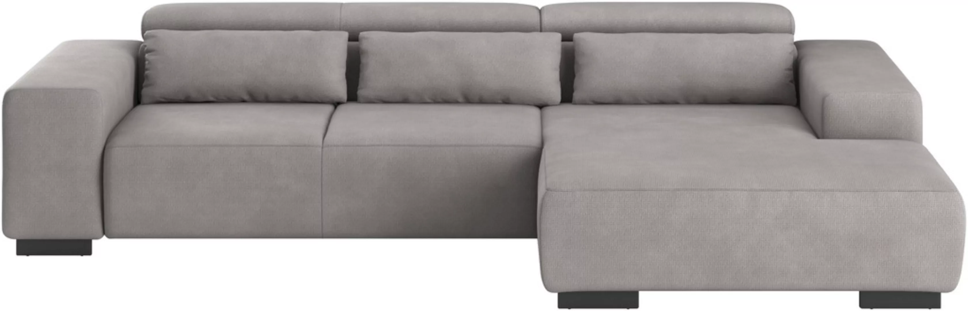 COTTA Ecksofa "Side L-Form, mit Kopfteilverstellung und Zierkissen", option günstig online kaufen