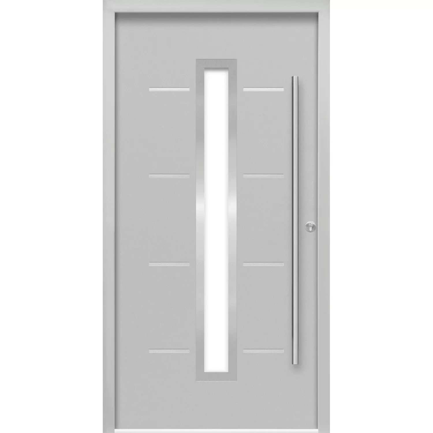 Haustür Thermospace Milano Prime 110 cm x 210 cm Grau Anschlag R günstig online kaufen