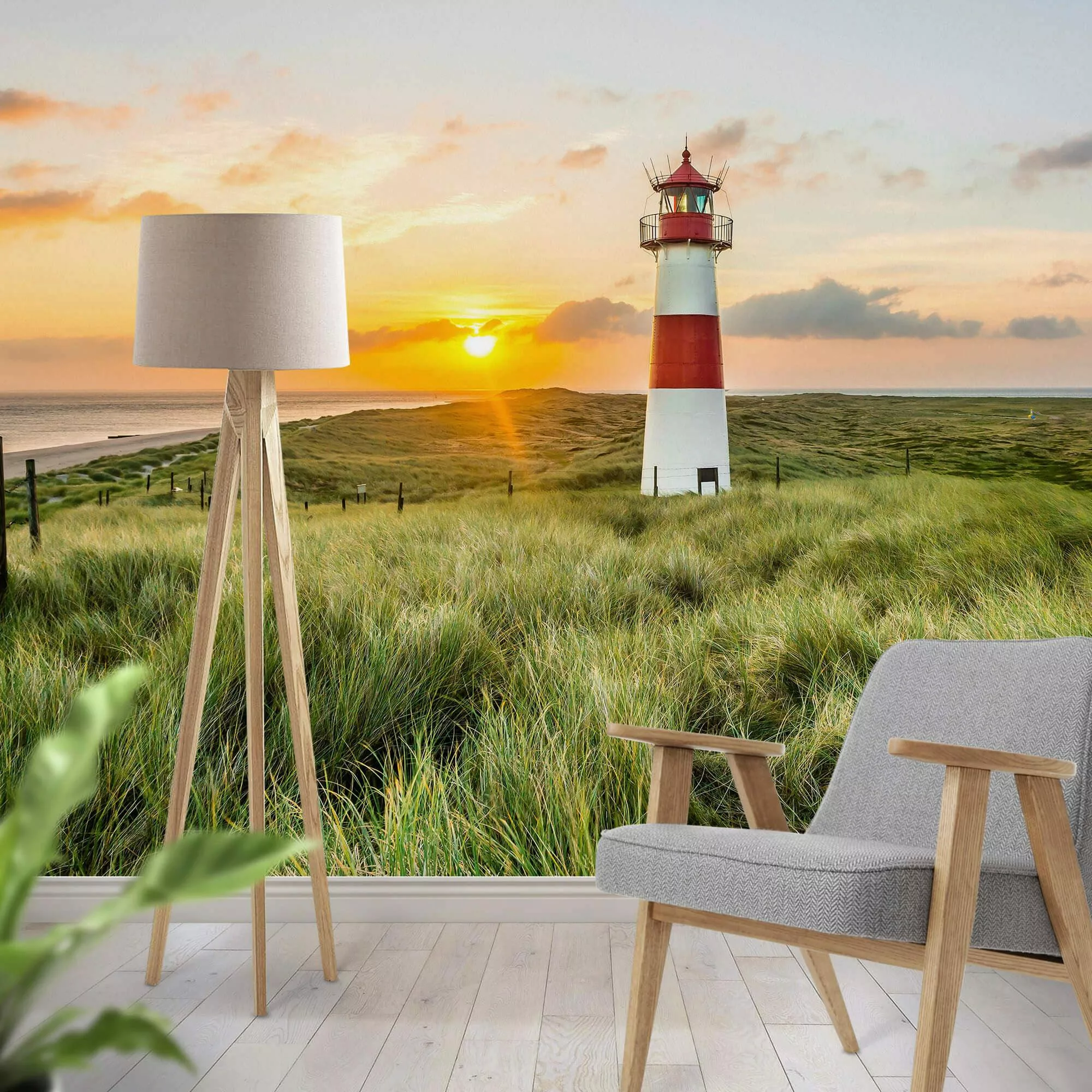 Wall-Art Vliestapete »Leuchtturm auf Sylt maritime Deko«, made in Berlin günstig online kaufen