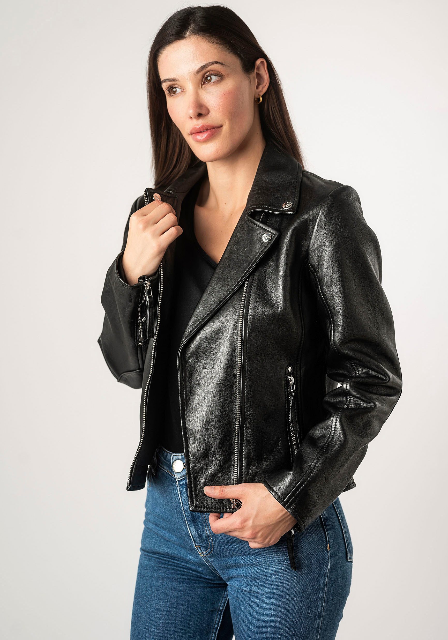 Mauritius Lederjacke MWPasja mit Steppung an günstig online kaufen