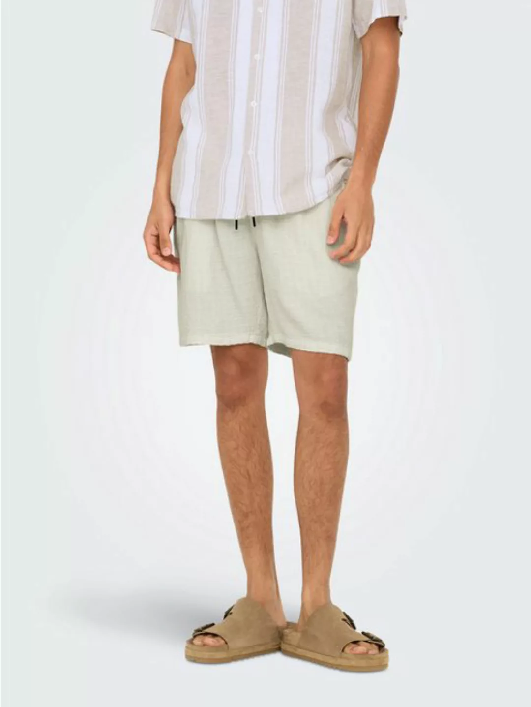 ONLY & SONS Shorts ONSTEL LINEN LATHAM 0257 SHORTS günstig online kaufen