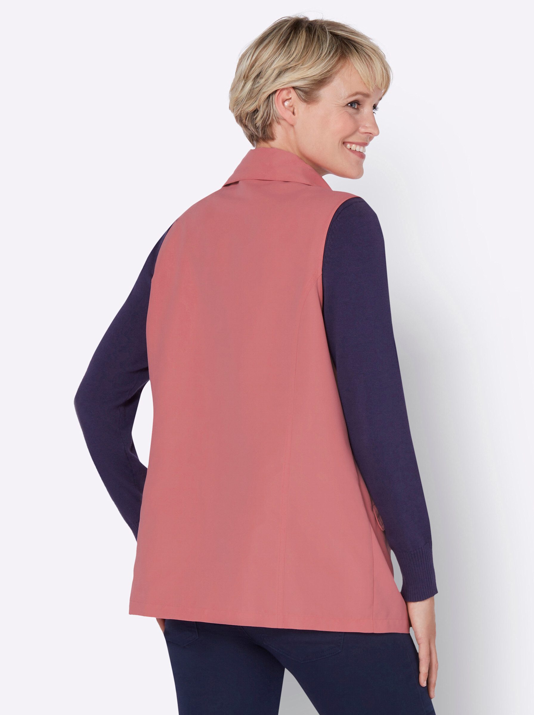 Sieh an! Jerseyweste Longweste günstig online kaufen