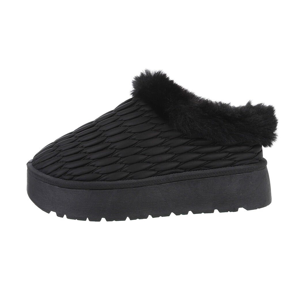 Ital-Design Damen Hausschuhe Freizeit Snowboots Flach günstig online kaufen
