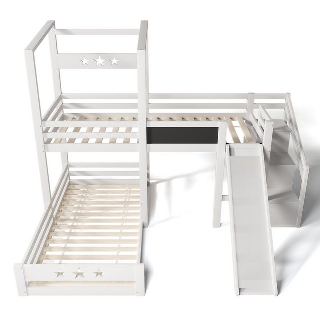 liebtech Etagenbett Kinderbett 2 kinder, bunk bed kids mit Stauraum 90x200 günstig online kaufen