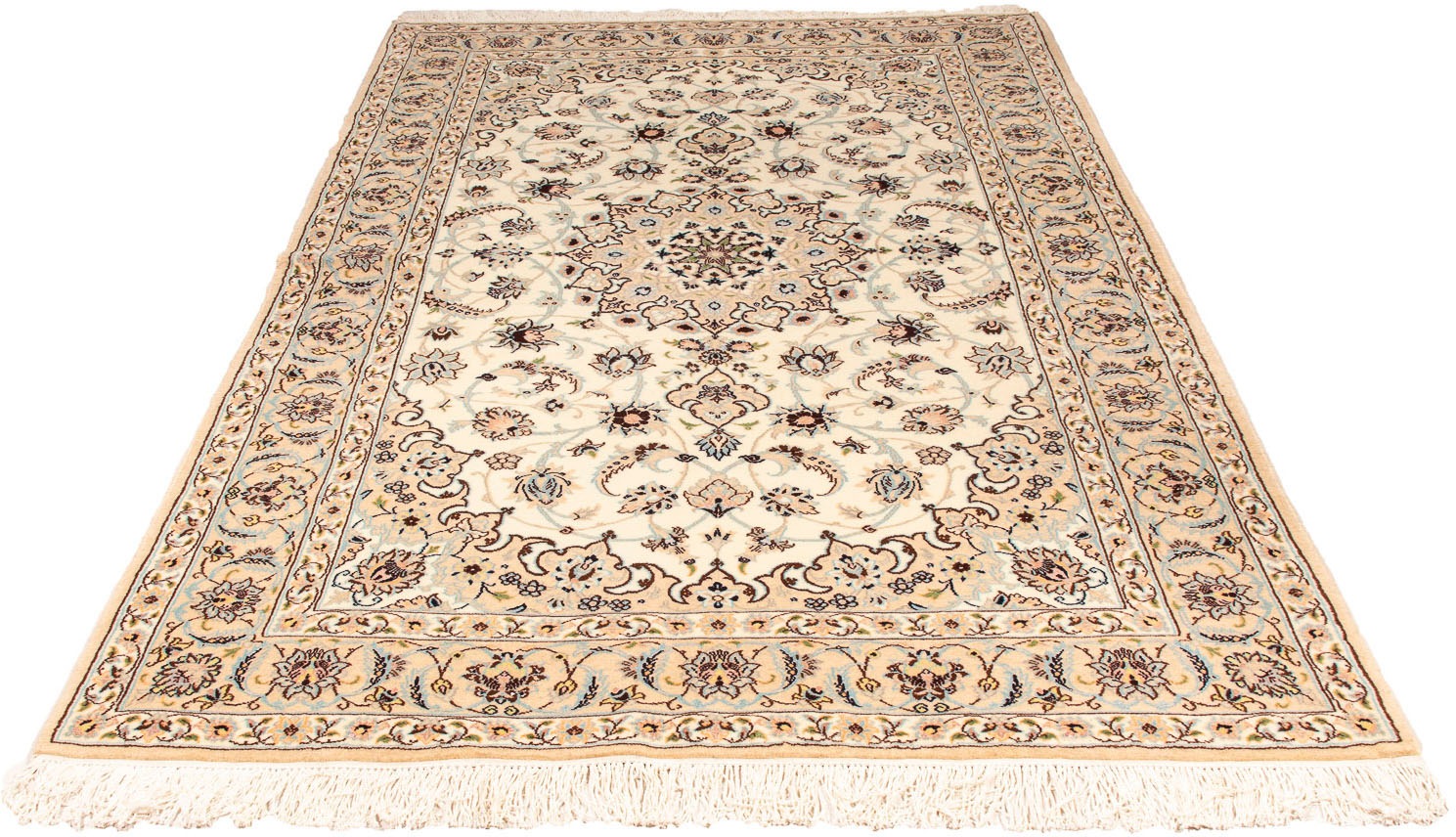 morgenland Orientteppich »Perser - Nain - Royal - 260 x 148 cm - beige«, re günstig online kaufen