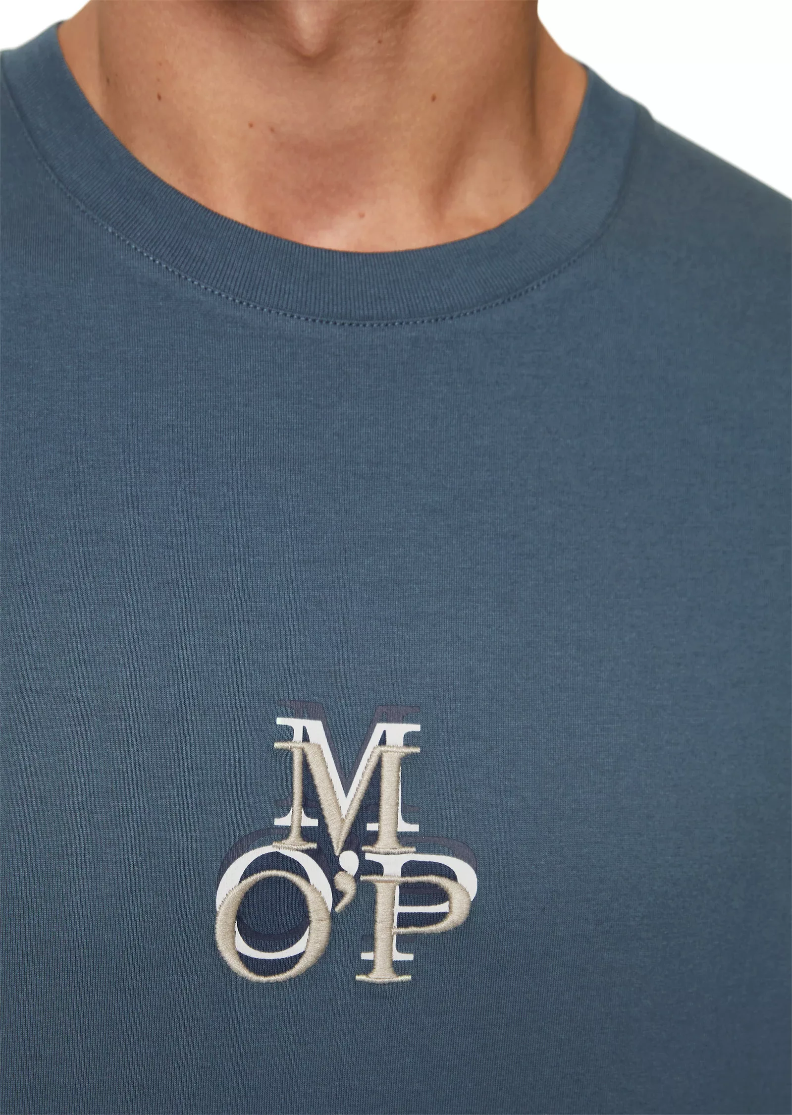 Marc O'Polo T-Shirt In softer Single Jersey-Qualität, Markenstickerei günstig online kaufen