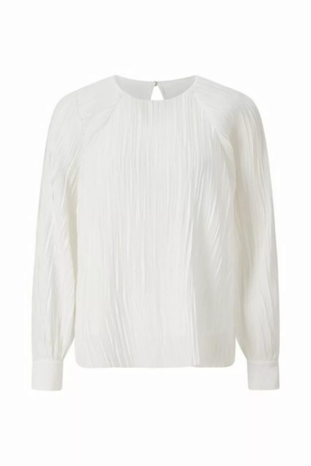 Rich & Royal Blusentop Plissee blouse recycled, pearl white günstig online kaufen