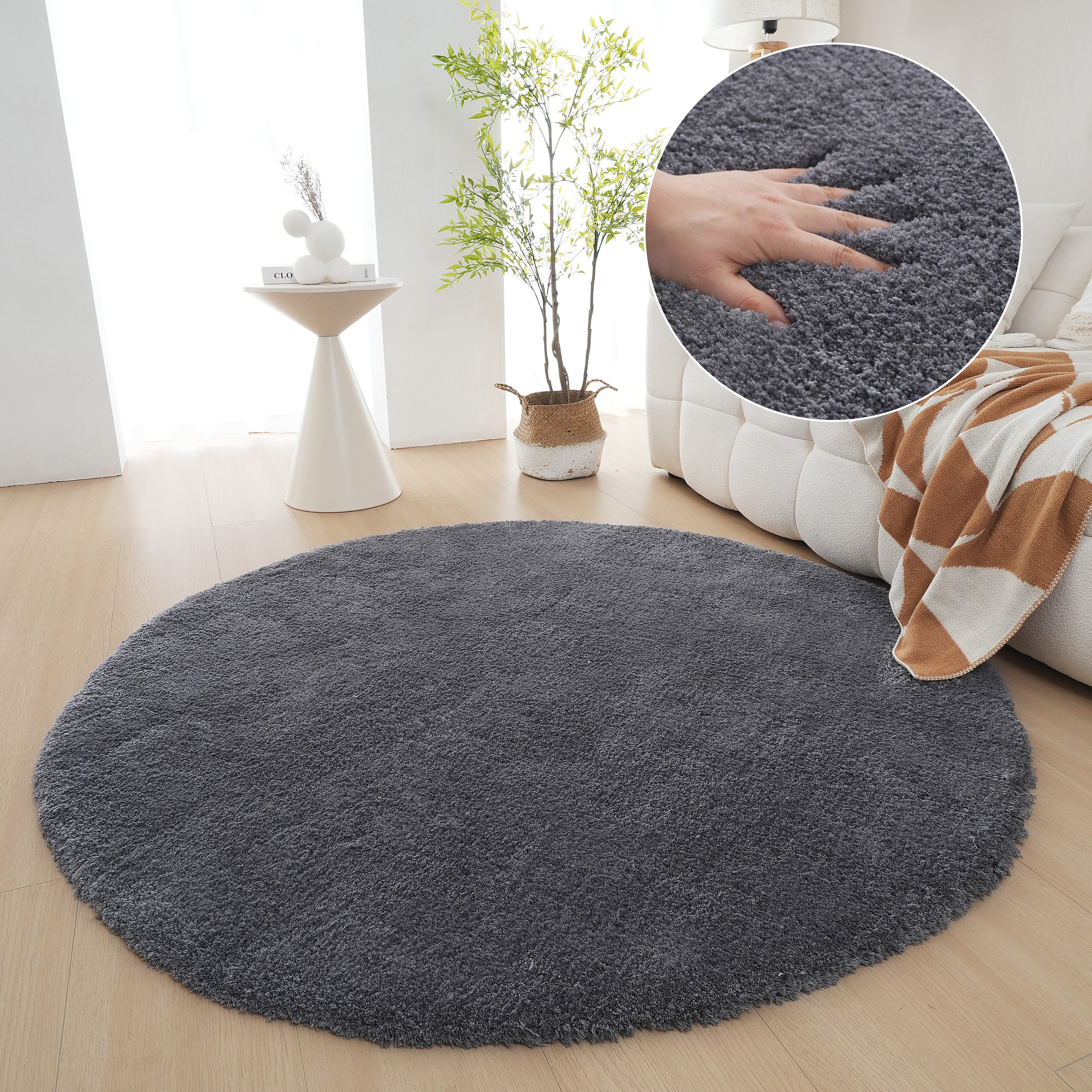 my home Hochflor-Teppich »Microfaser Teppich Magong, besonders weich, sehr günstig online kaufen