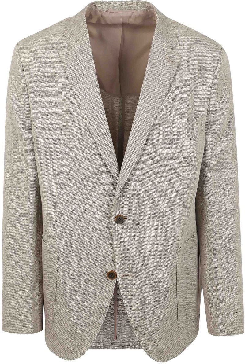 Steppin' Out Blazer Leinen Blend Greige - Größe 58 günstig online kaufen