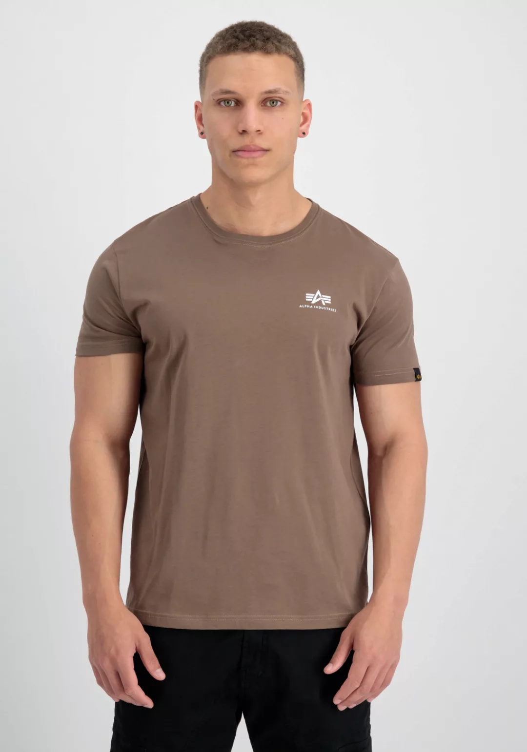 Alpha Industries T-Shirt "Alpha Industries Men - T-Shirts Basic T Small Log günstig online kaufen