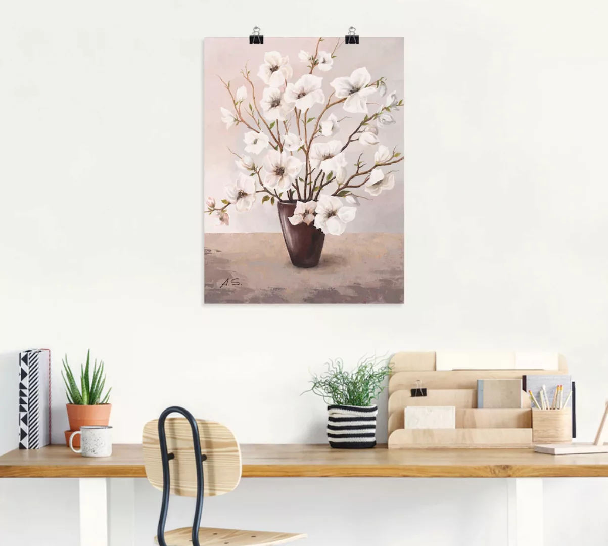 Artland Wandbild »Magnolien«, Blumen, (1 St.) günstig online kaufen