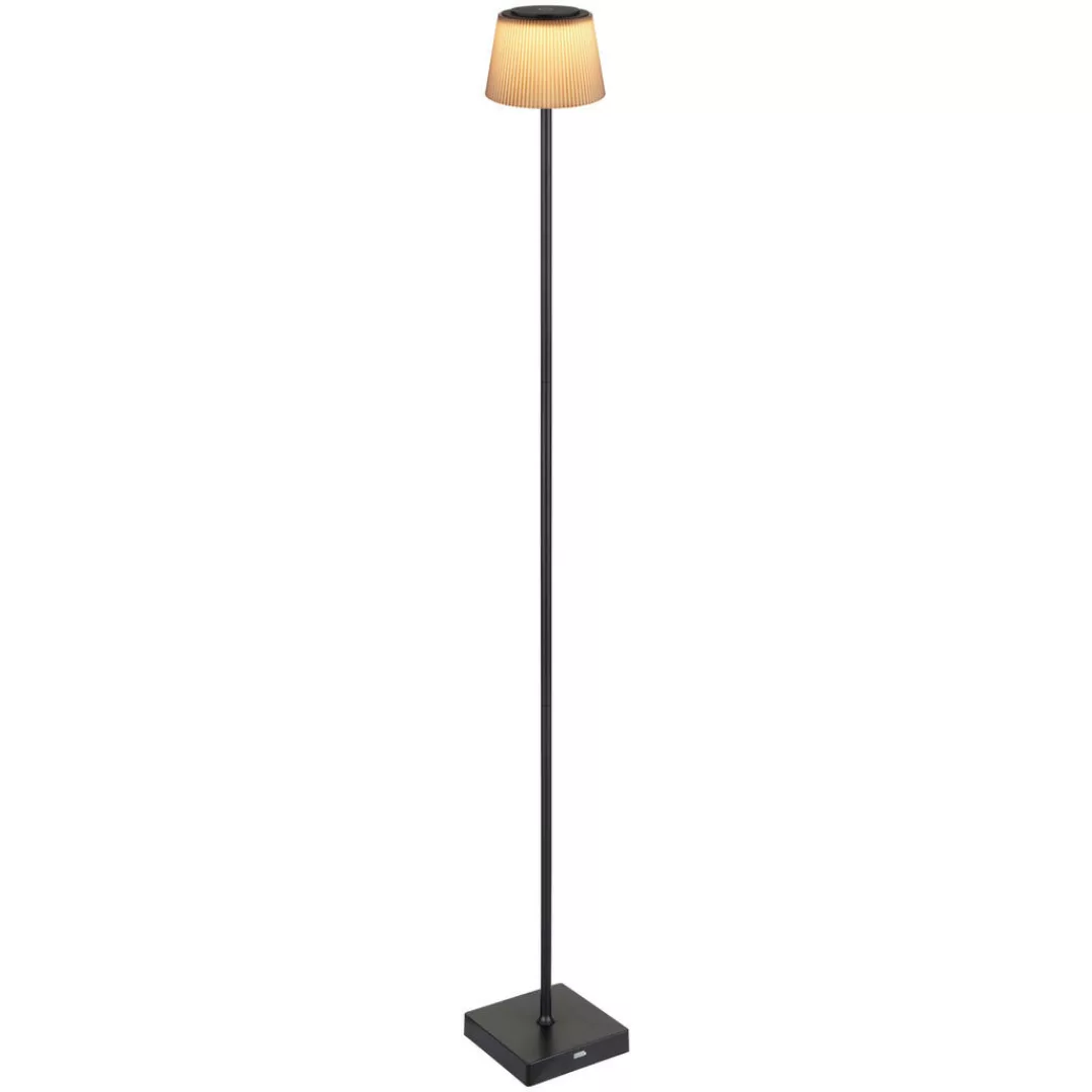 GLOBO LED-Stehleuchte braun schwarz Kunststoff Metall B/H/T: ca. 14x120x14 günstig online kaufen