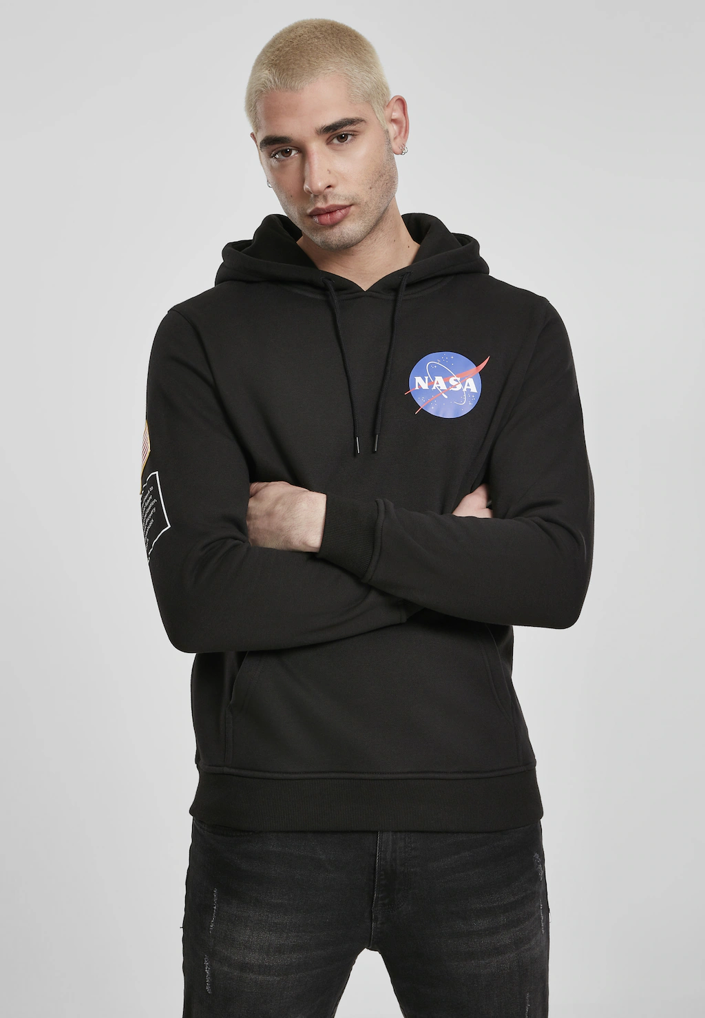 MisterTee Sweatshirt "MisterTee Herren NASA Insignia Flag Hoody" günstig online kaufen