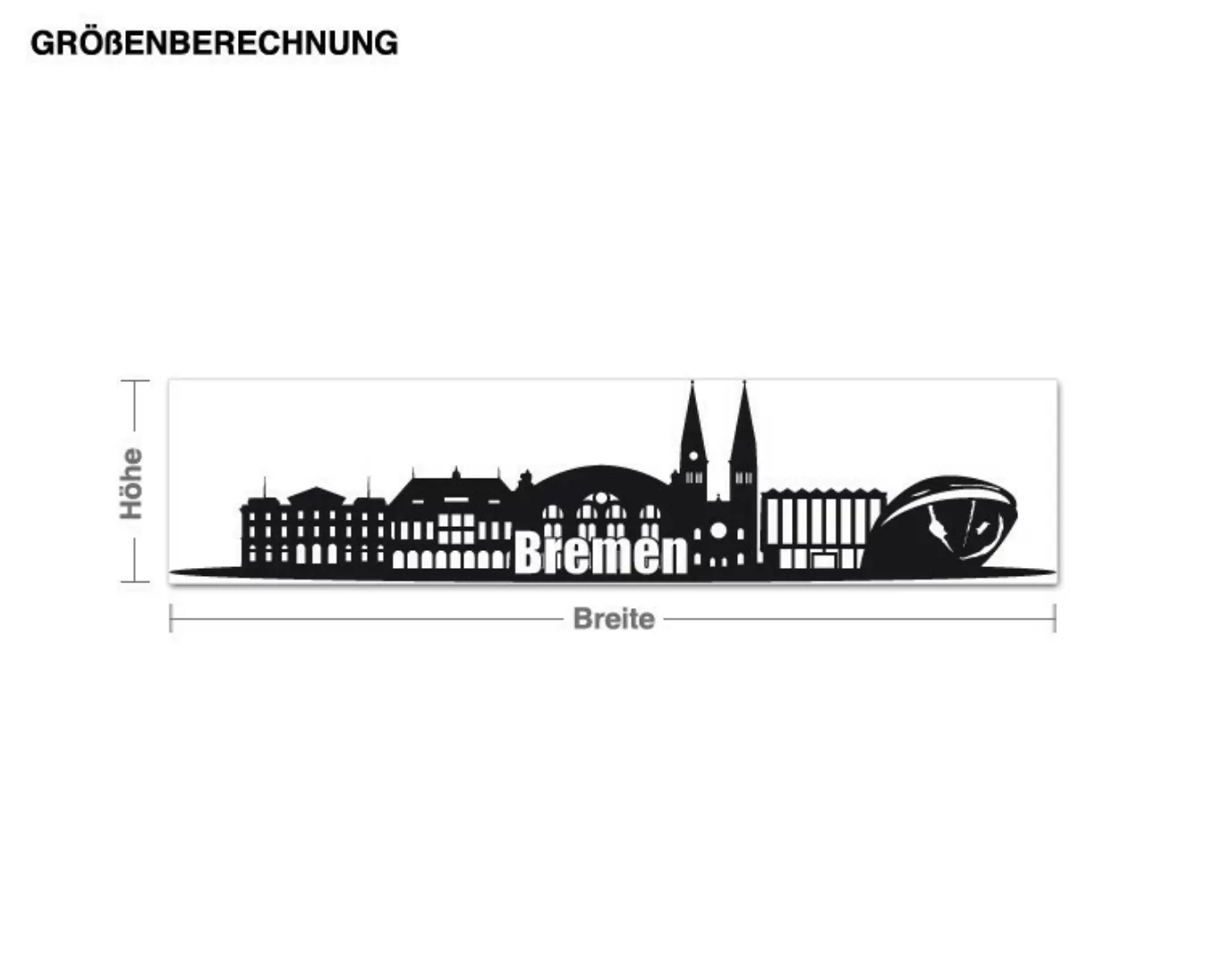 Wandtattoo Architektur & Skyline Skyline von Bremen günstig online kaufen