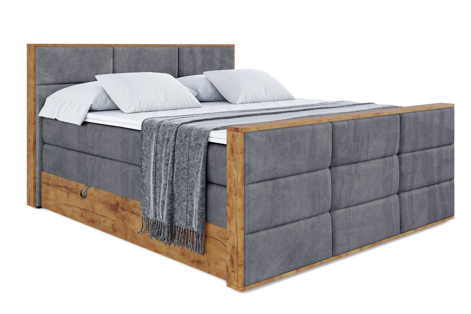 ALTDECOR Boxspringbett LOLLI1-Z KING (Multipocket-Matratze H4, günstig online kaufen