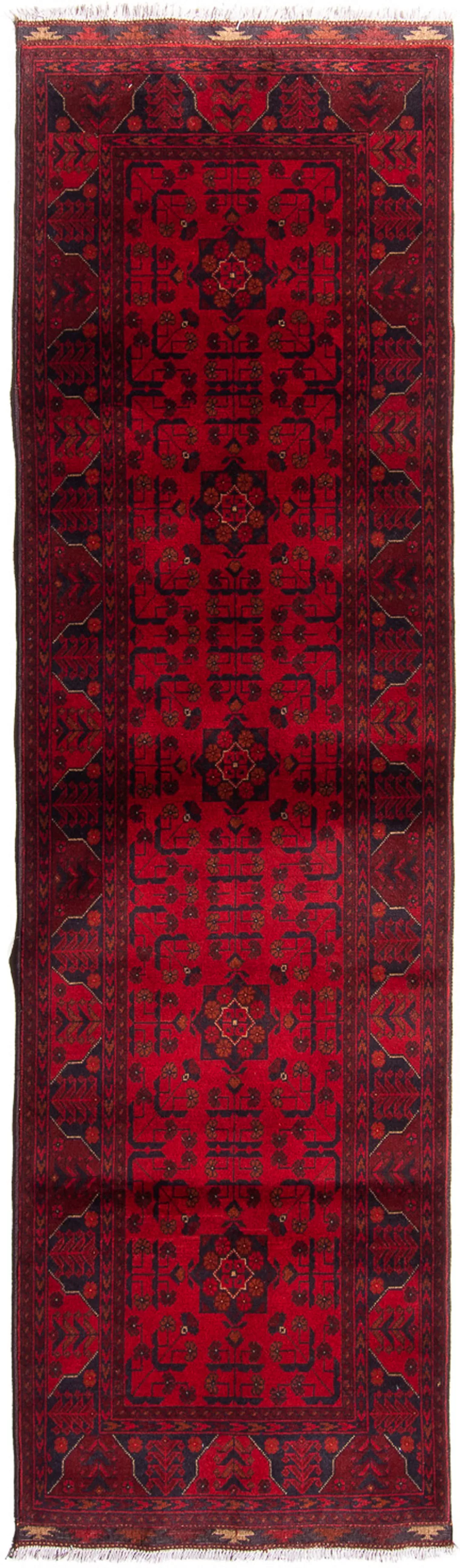 morgenland Orientteppich »Afghan - Kunduz - 299 x 82 cm - dunkelrot«, recht günstig online kaufen