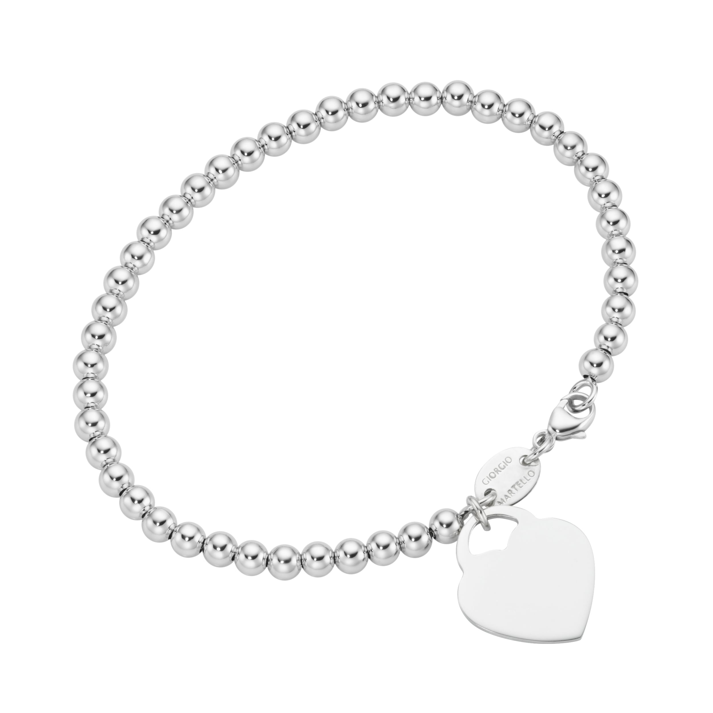 GIORGIO MARTELLO MILANO Armband "Kugeln mit Behang Herz, Silber 925" günstig online kaufen