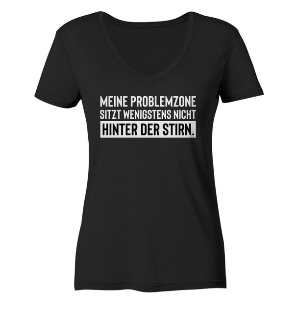 RABUMSEL V-Shirt Meine Problemzone sitzt wenigstens nicht hinter - Frauen V günstig online kaufen