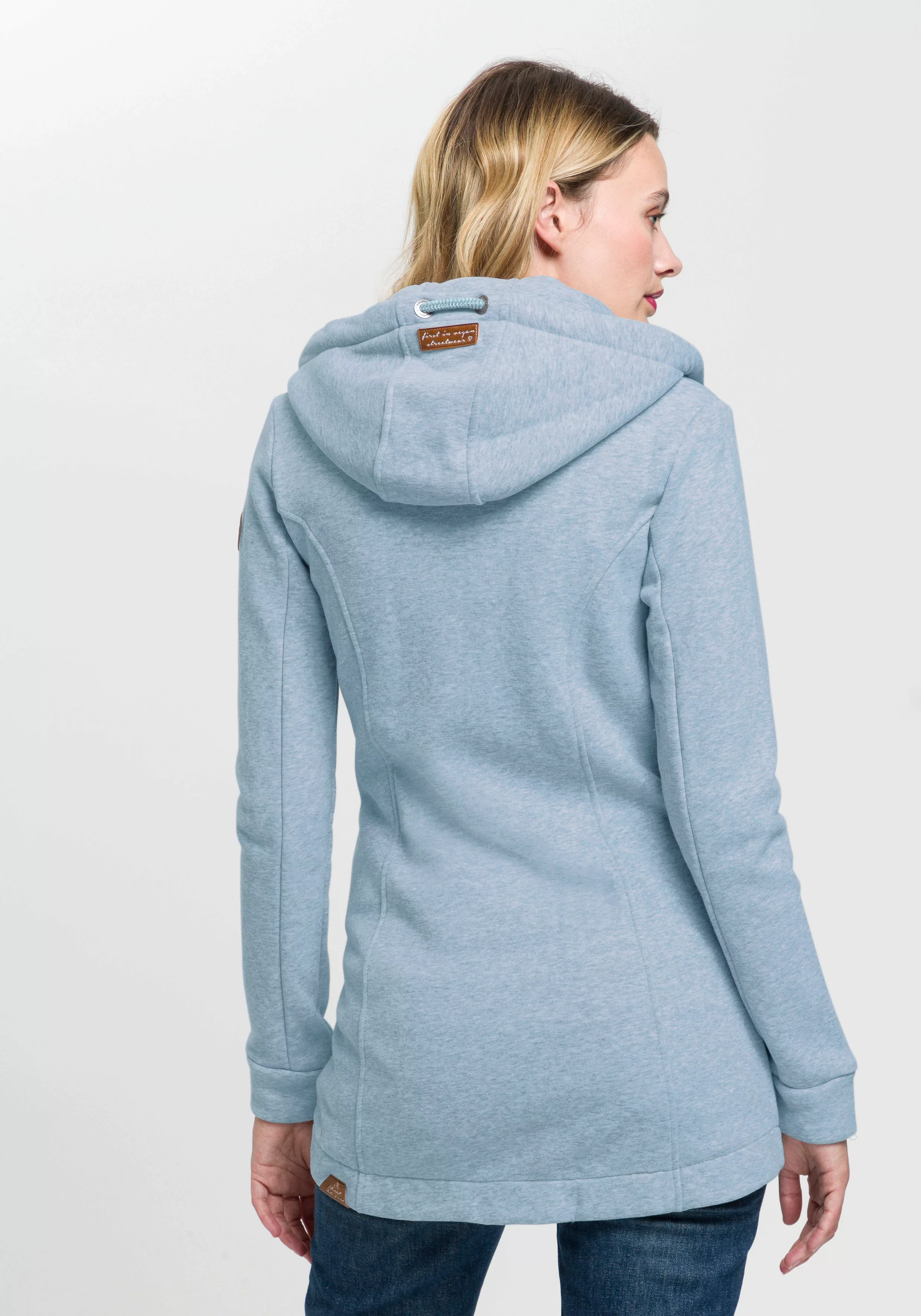 Ragwear Sweatjacke "LETTY O", mit dekorativen Patches aus Kunstleder günstig online kaufen