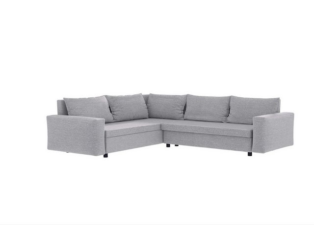 DB-Möbel Ecksofa Valentino - Schlafcouch in L-Form, Veloursbezug wasserbest günstig online kaufen