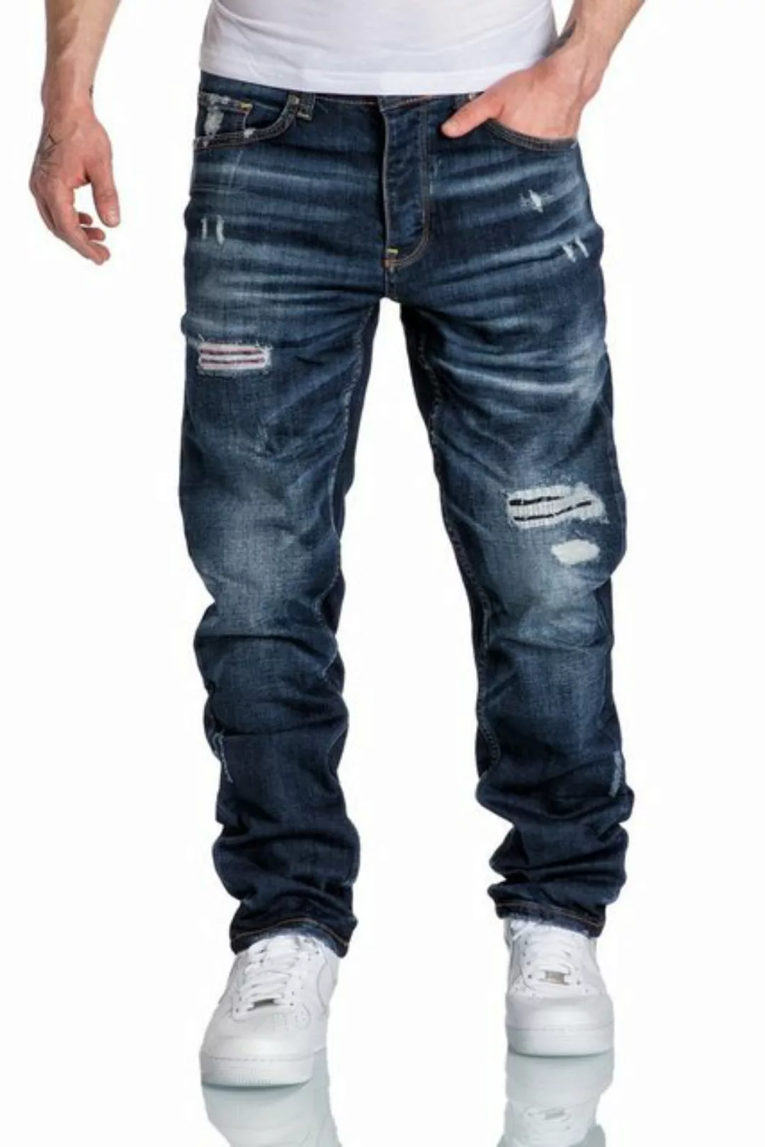 Amaci&Sons Straight-Jeans KANSAS Regular Fit Destroyed Jeans günstig online kaufen