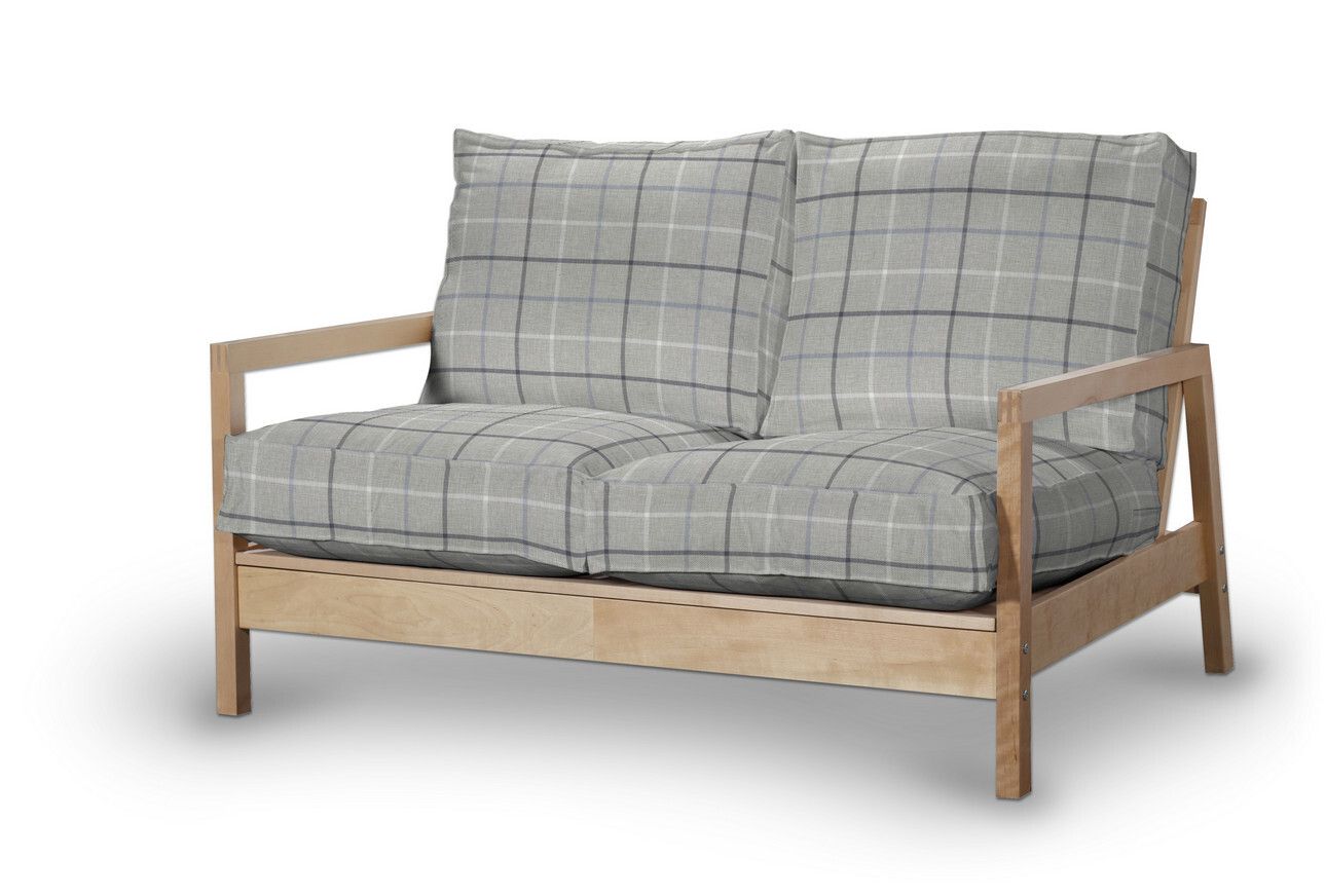 Bezug für Lillberg 2-Sitzer Sofa, hellblau- grau, Sofahusse, Lillberg 2-Sit günstig online kaufen