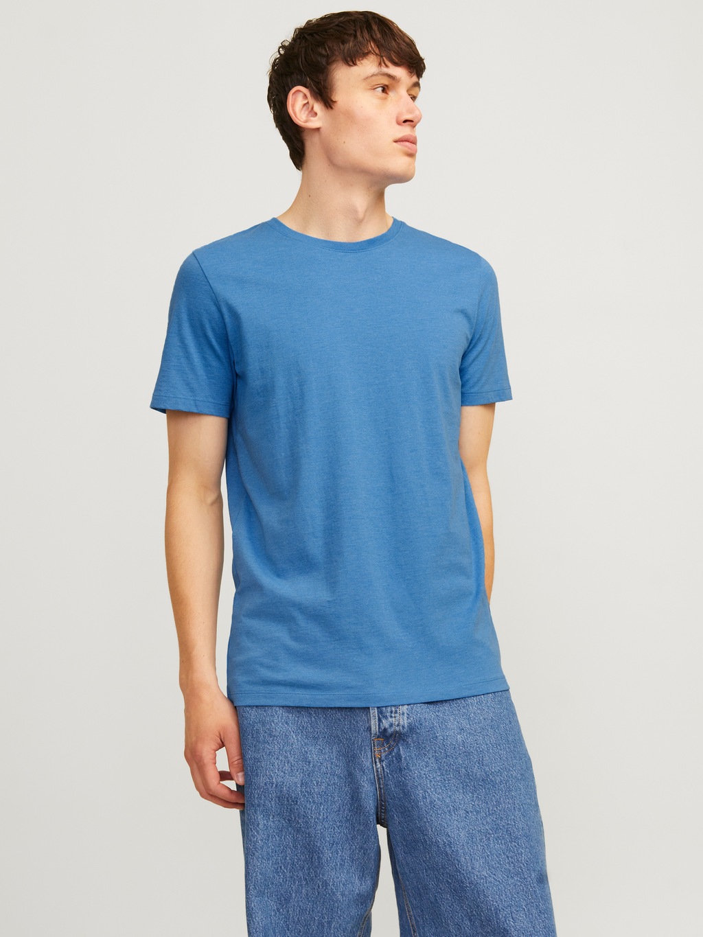 Jack & Jones Herren Rundhals T-Shirt JJEORGANIC - Regular Fit günstig online kaufen