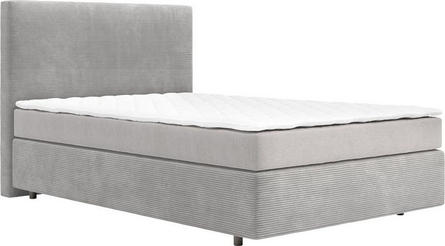 DELIFE Boxspringbett Dream-Well, Cord Silbergrau 120x200 cm mit Matratze un günstig online kaufen