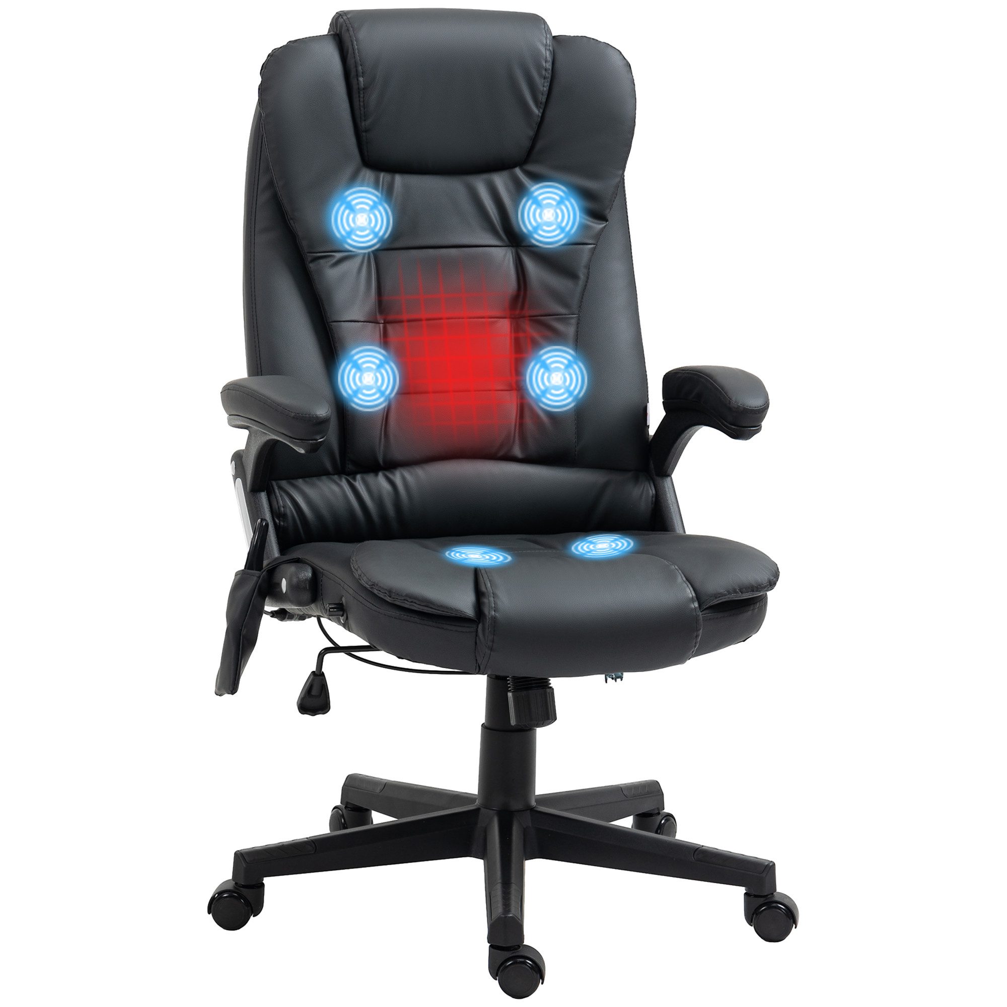 HOMCOM Schreibtischstuhl Bürostuhl mit Massagefunktion, mit günstig online kaufen