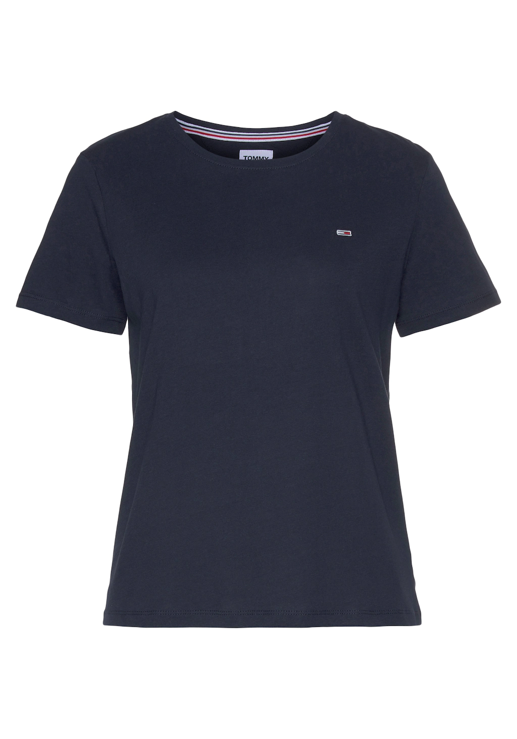 Tommy Jeans Rundhalsshirt TJW SOFT JERSEY TEE mit Tommy Jeans Logo-Flag auf günstig online kaufen