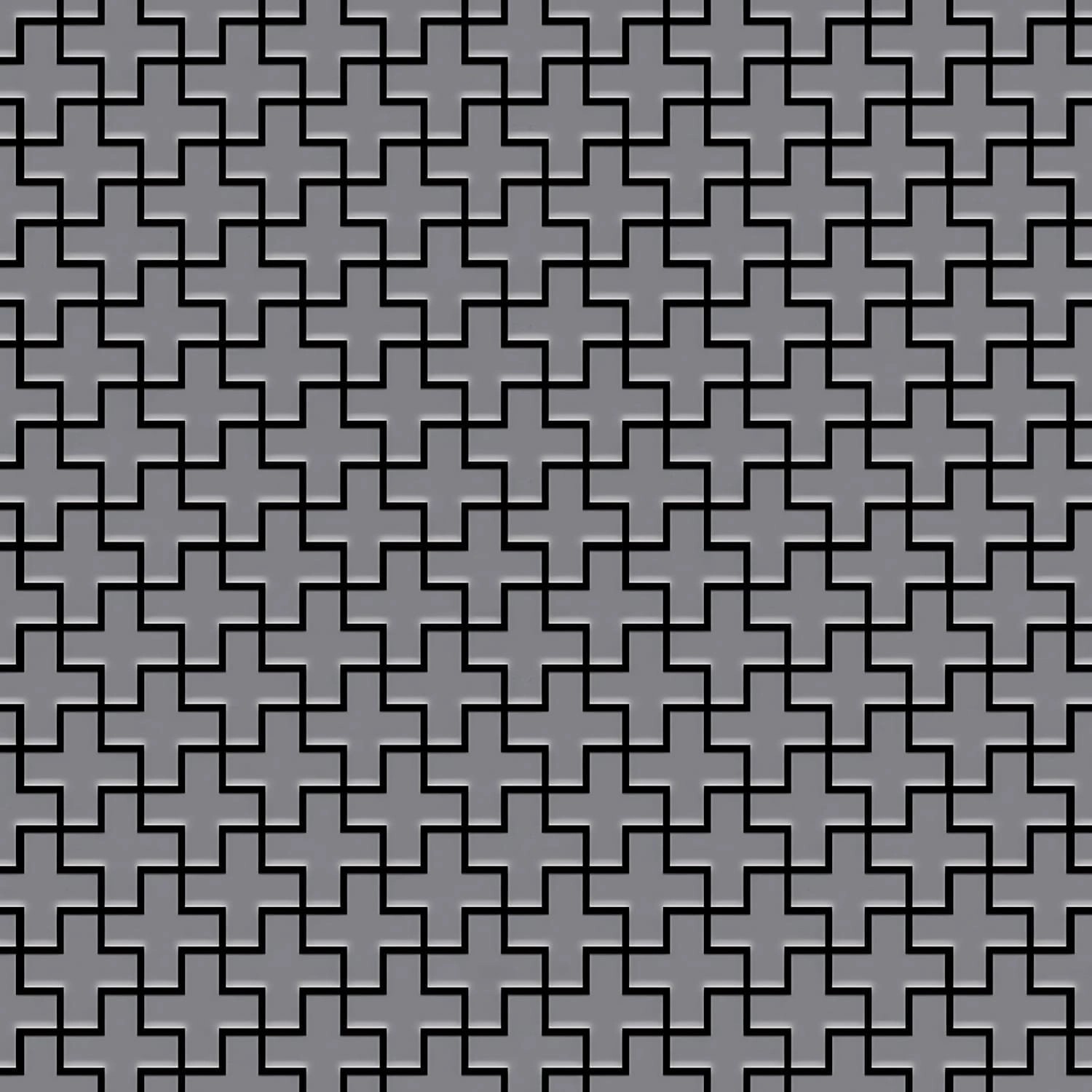 ALLOY Mosaik Fliese Massiv Metall Edelstahl Matt Grau 1,6mm Stark Swiss Cro günstig online kaufen