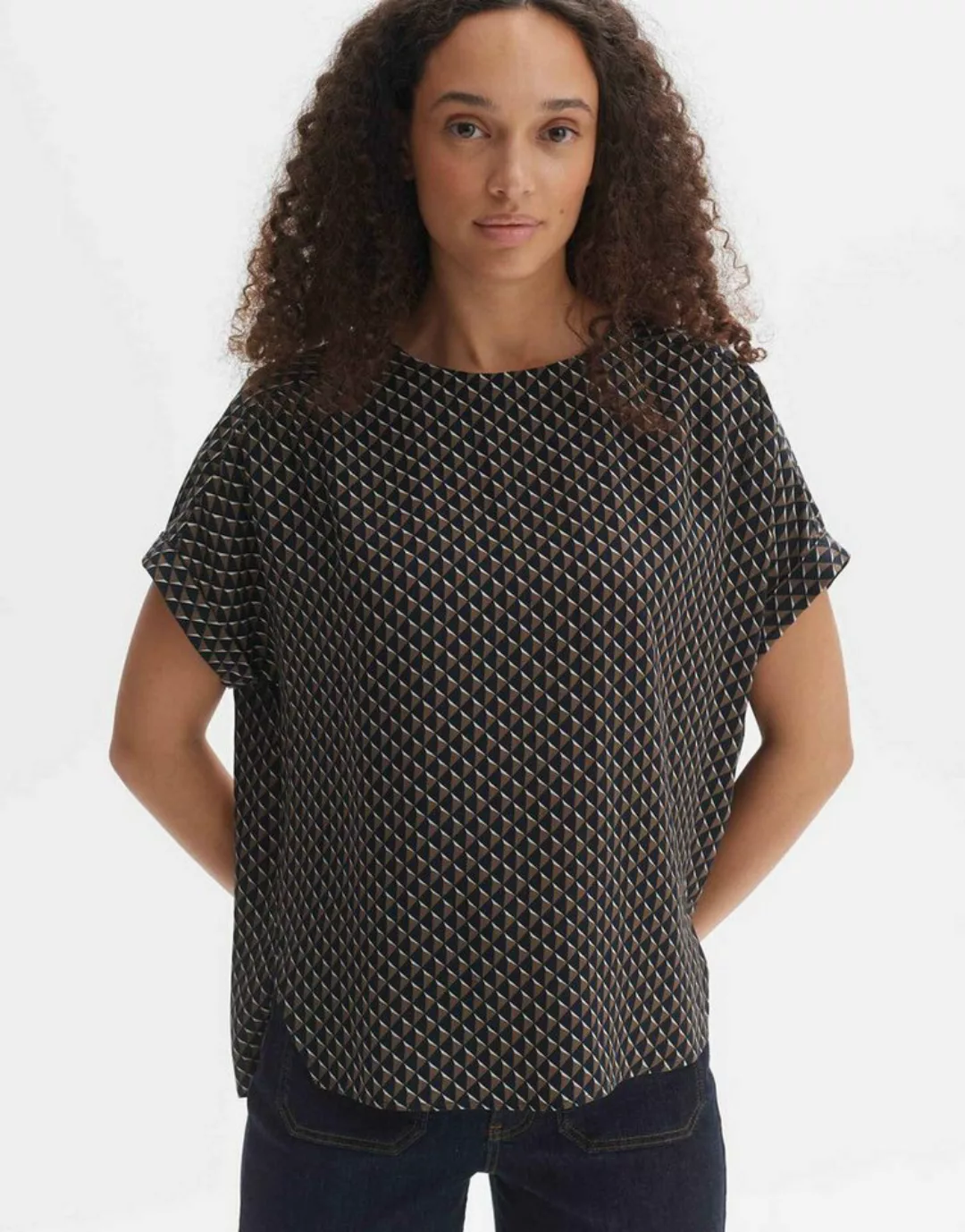 OPUS Shirtbluse Femka minimal weite Passform Webware günstig online kaufen