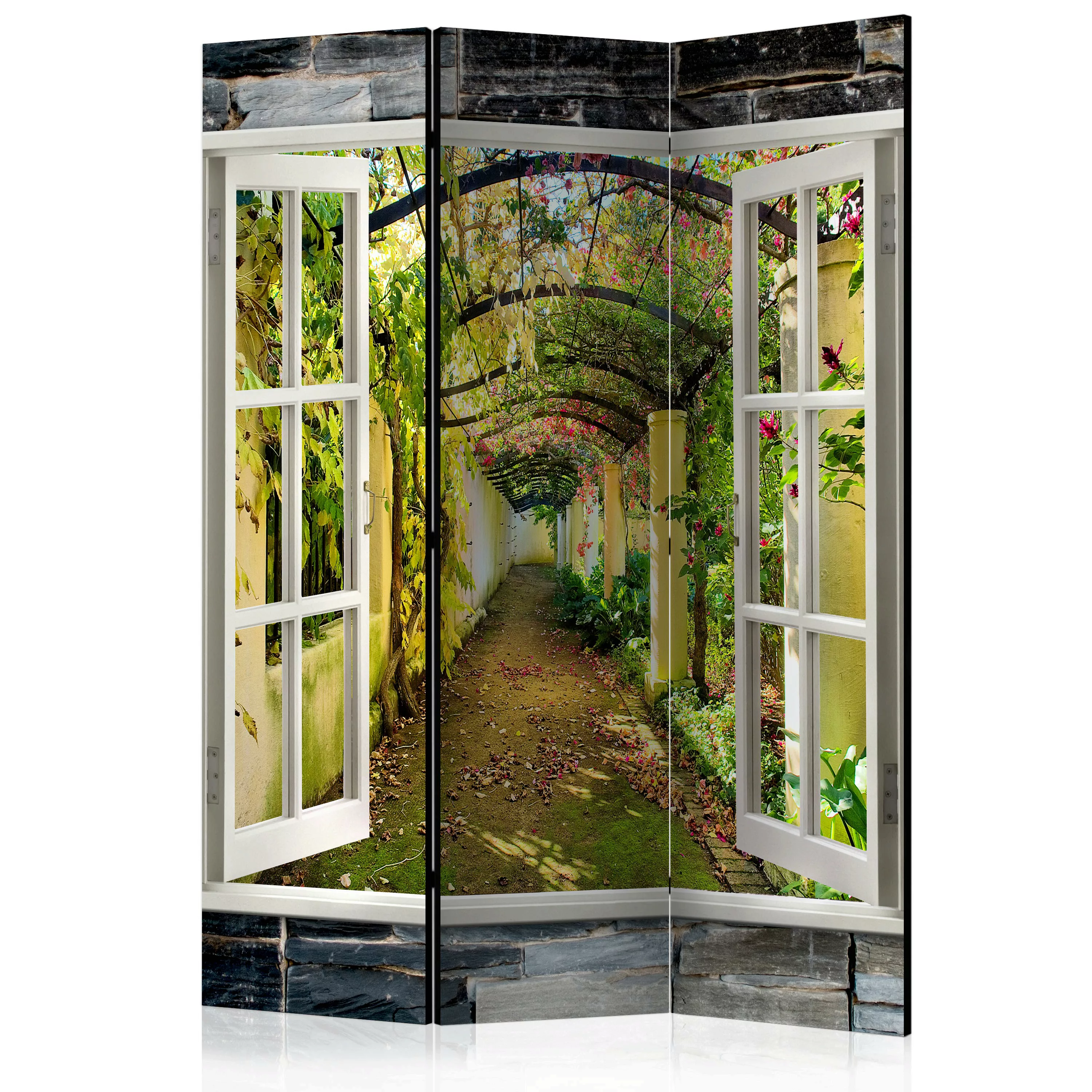 3-teiliges Paravent - Secret Garden [room Dividers] günstig online kaufen