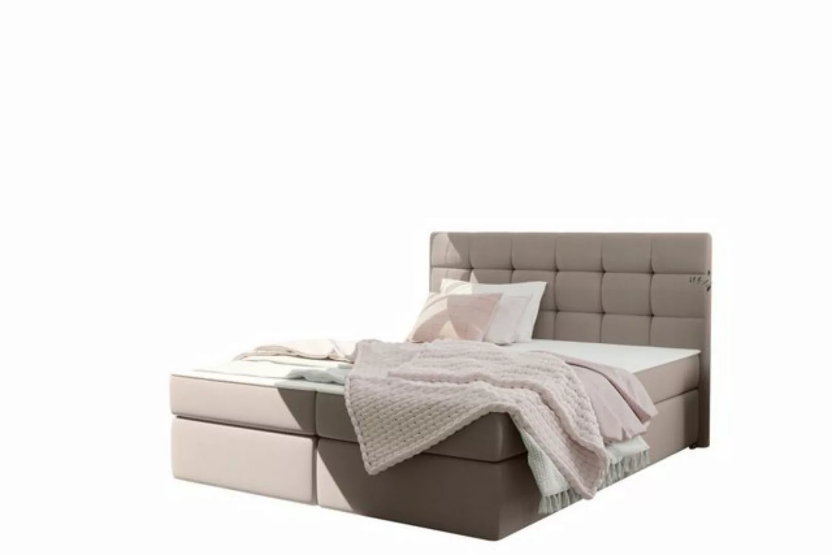 Kaiser Möbel Boxspringbett mit matratze und bettkasten, Schlafbett ROSA sof günstig online kaufen