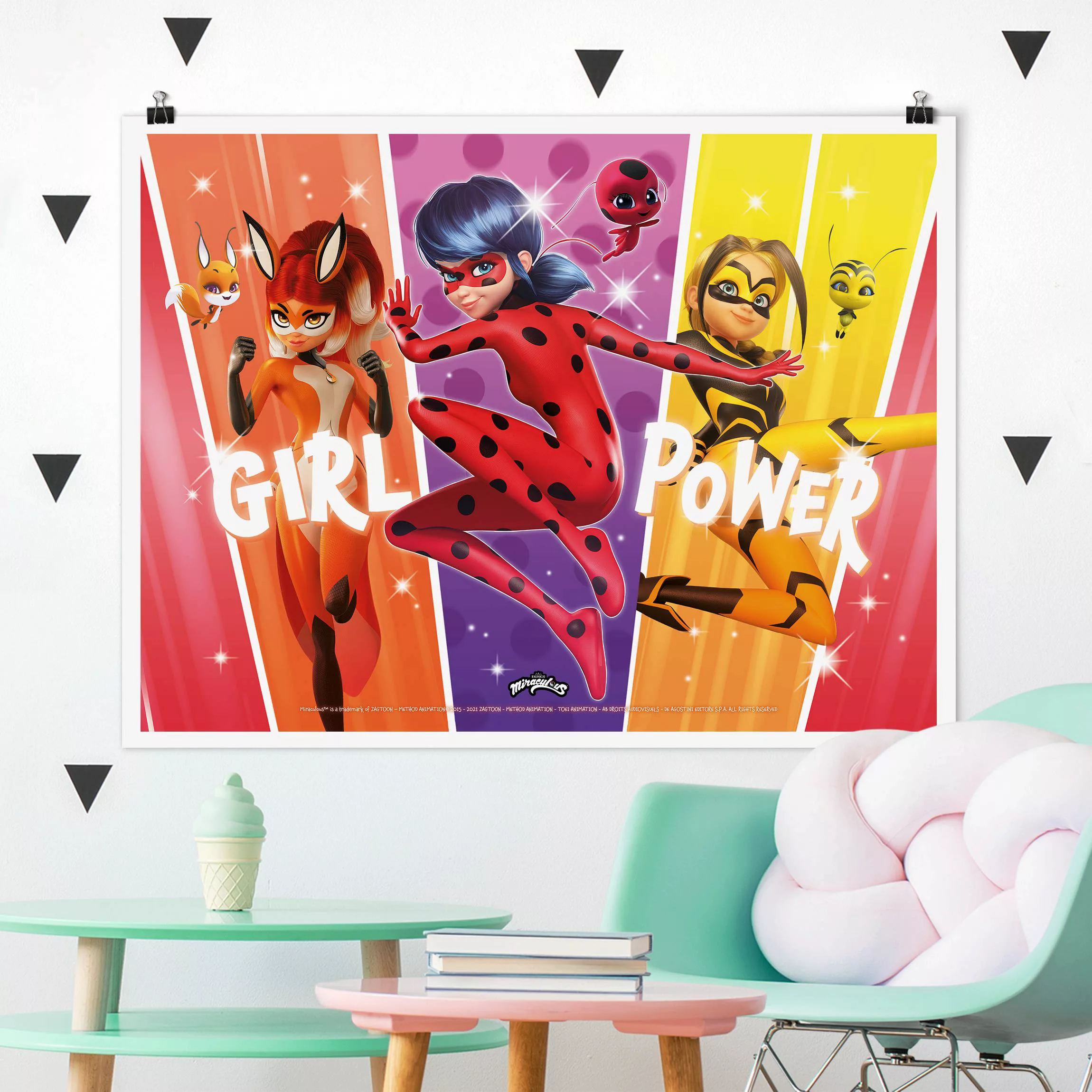 Poster Miraculous Regenbogen Girl Power günstig online kaufen