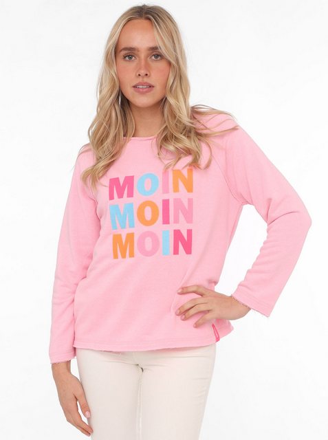 Zwillingsherz Sweatshirt "MOIN MOIN MOIN" mit Used-Look Kanten und nordisch günstig online kaufen