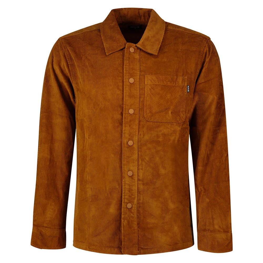 Hurley Bixby Cord Flannel Langarm-shirt M Ale Brown günstig online kaufen