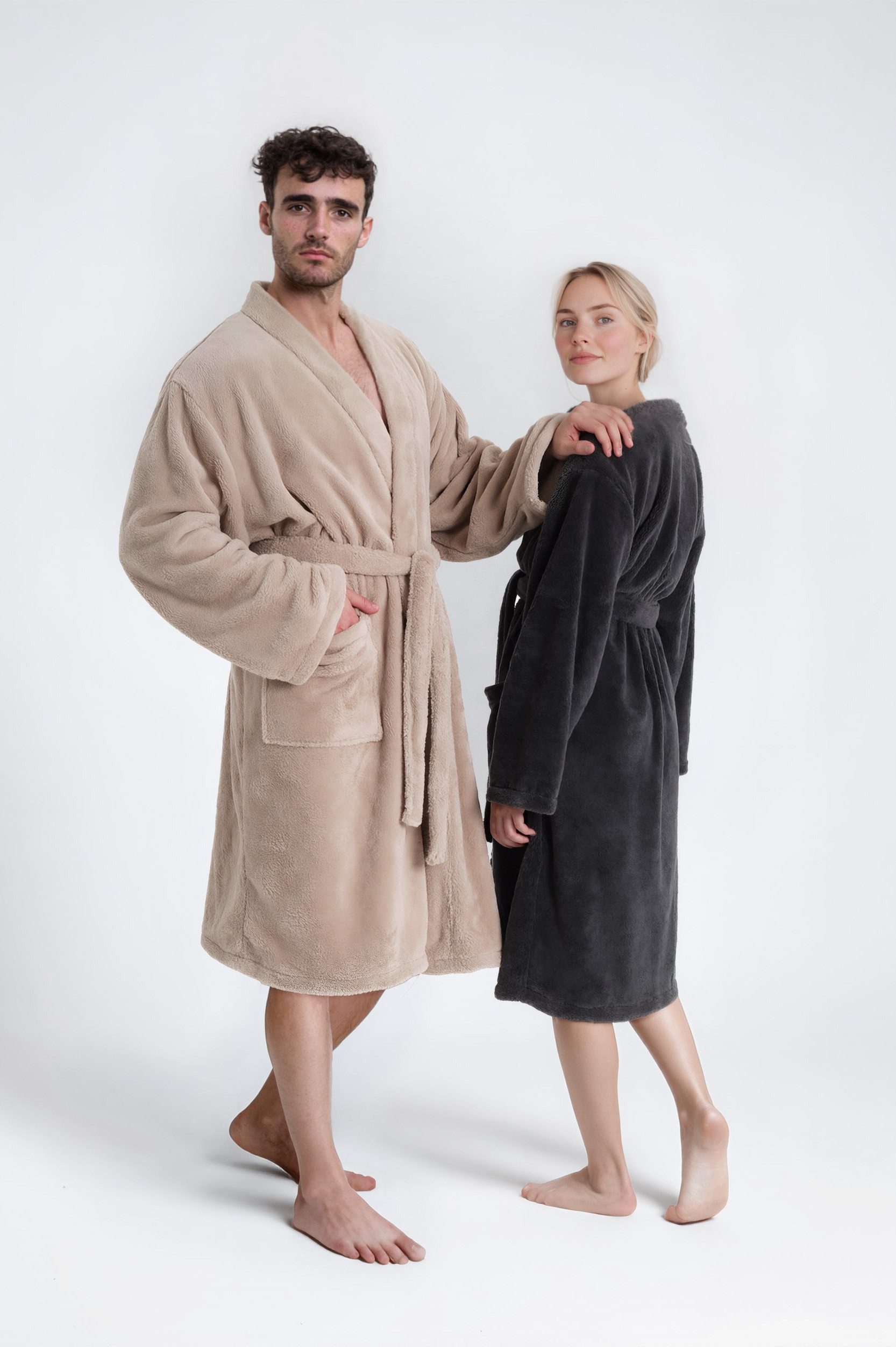 my home Unisex-Bademantel Lillou Kimono, ideal günstig online kaufen