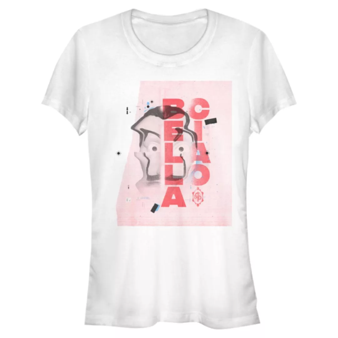 Netflix - Haus des Geldes - Mask Warped Collage - Frauen T-Shirt günstig online kaufen